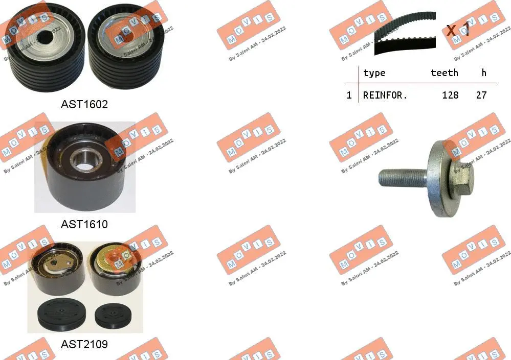 Timing Belt Kit (ASTK1052)