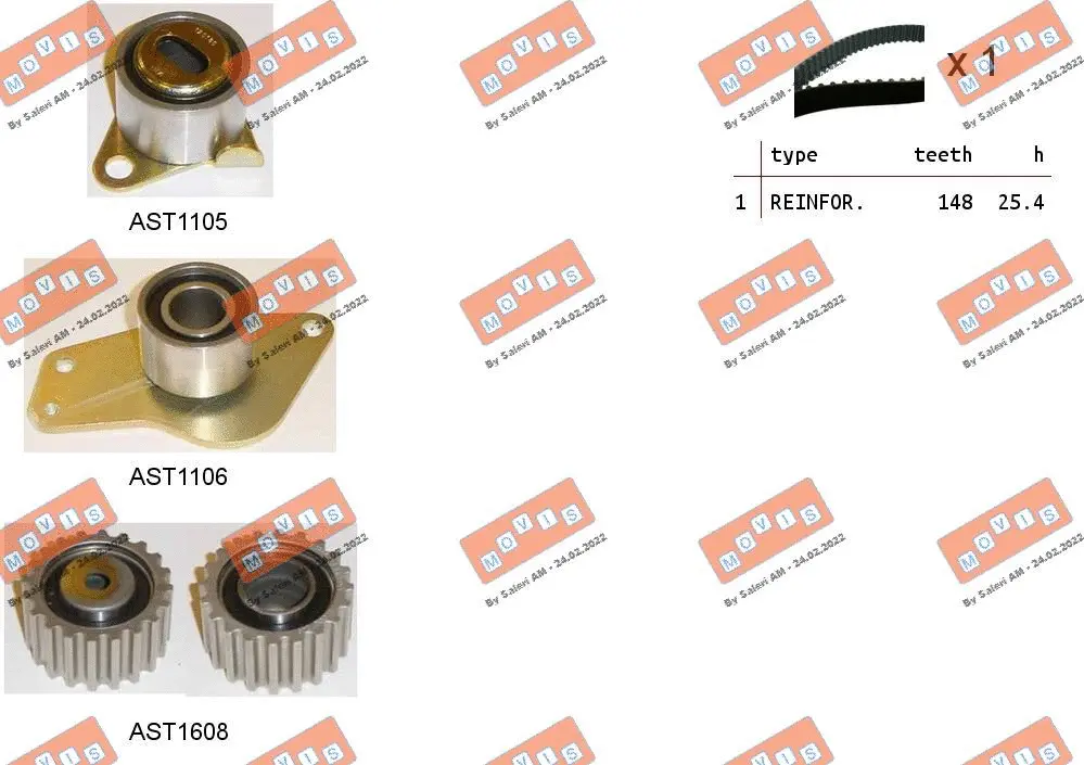 Timing Belt Kit (ASTK0885)