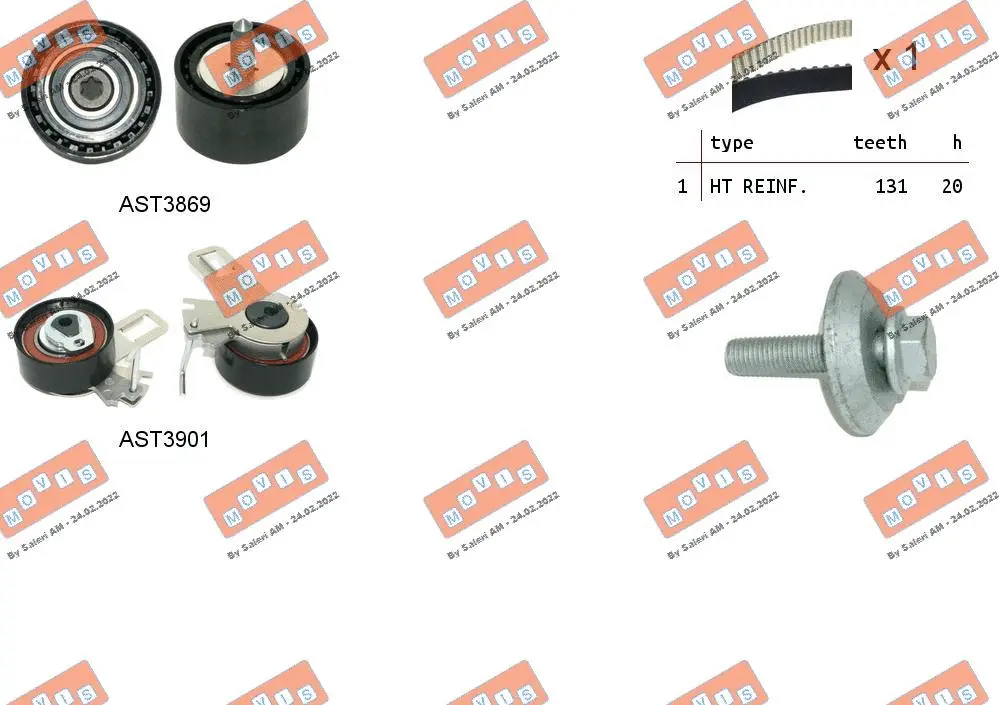 Timing Belt Kit (ASTK1287)