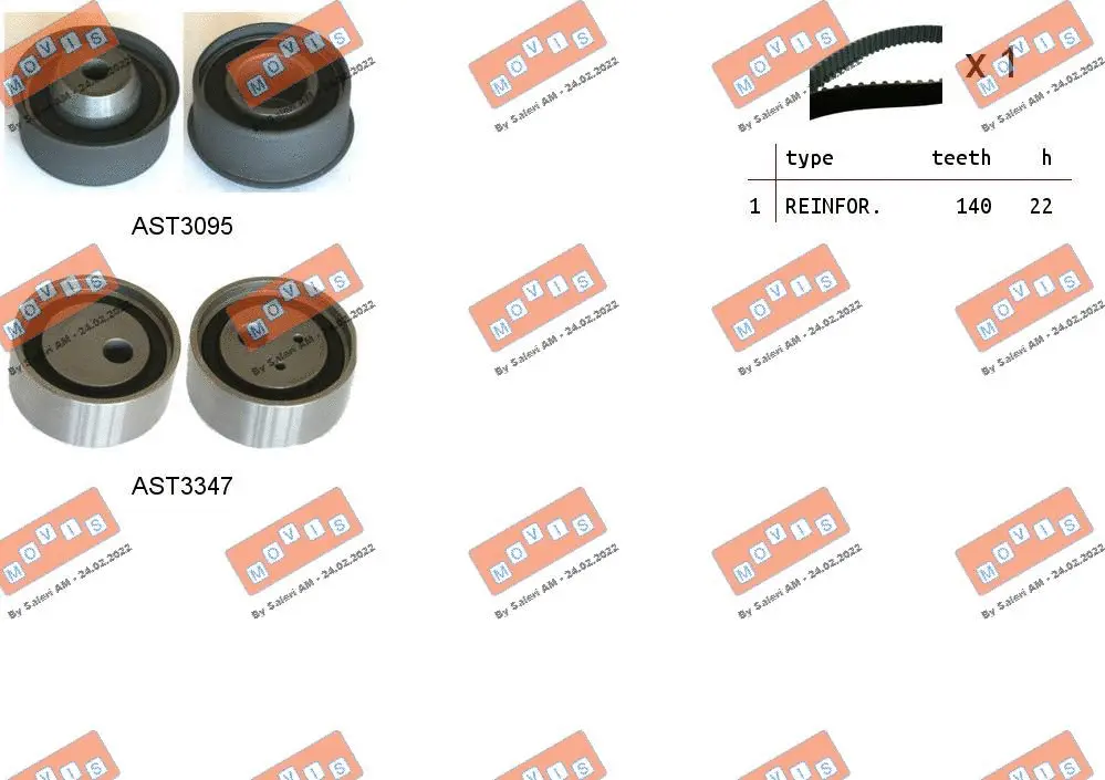 Timing Belt Kit (ASTK1277)