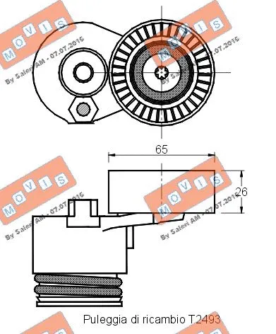 Belt Tensioner, V-ribbed belt