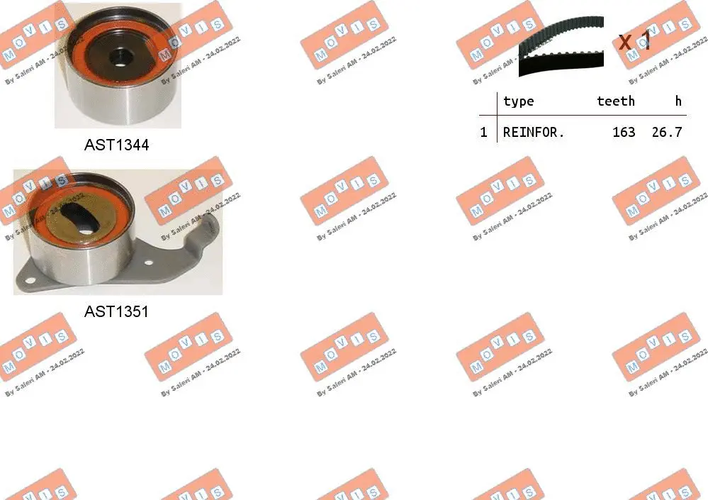 Timing Belt Kit (ASTK0988)
