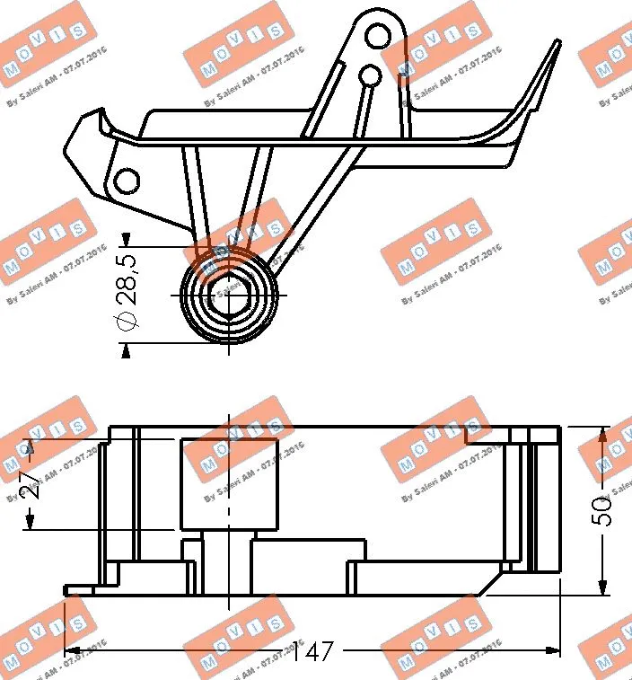 Deflection/Guide Pulley, timing belt