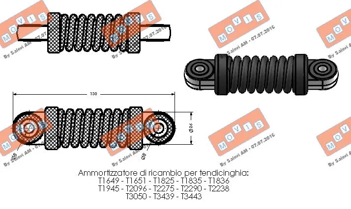Vibration Damper, V-ribbed belt