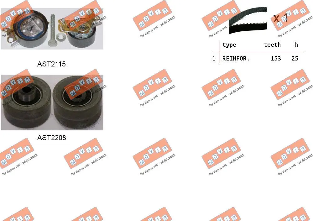 Timing Belt Kit (ASTK0930)