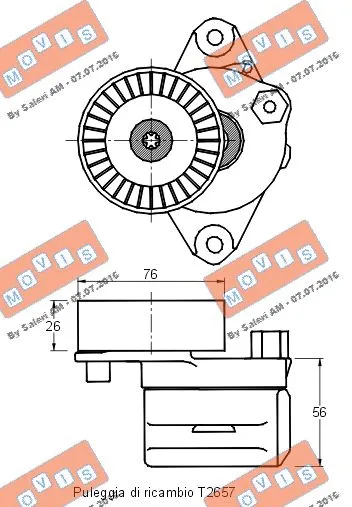 Belt Tensioner, V-ribbed belt