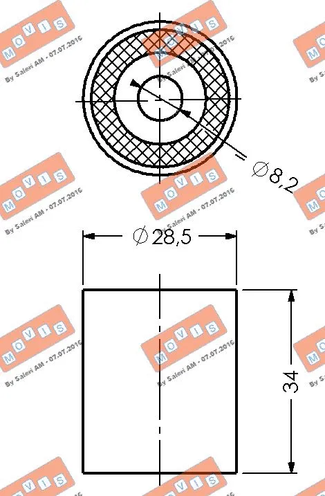 Deflection/Guide Pulley, timing belt