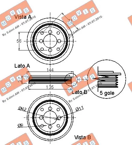 Belt Pulley, crankshaft
