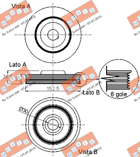 Belt Pulley, crankshaft