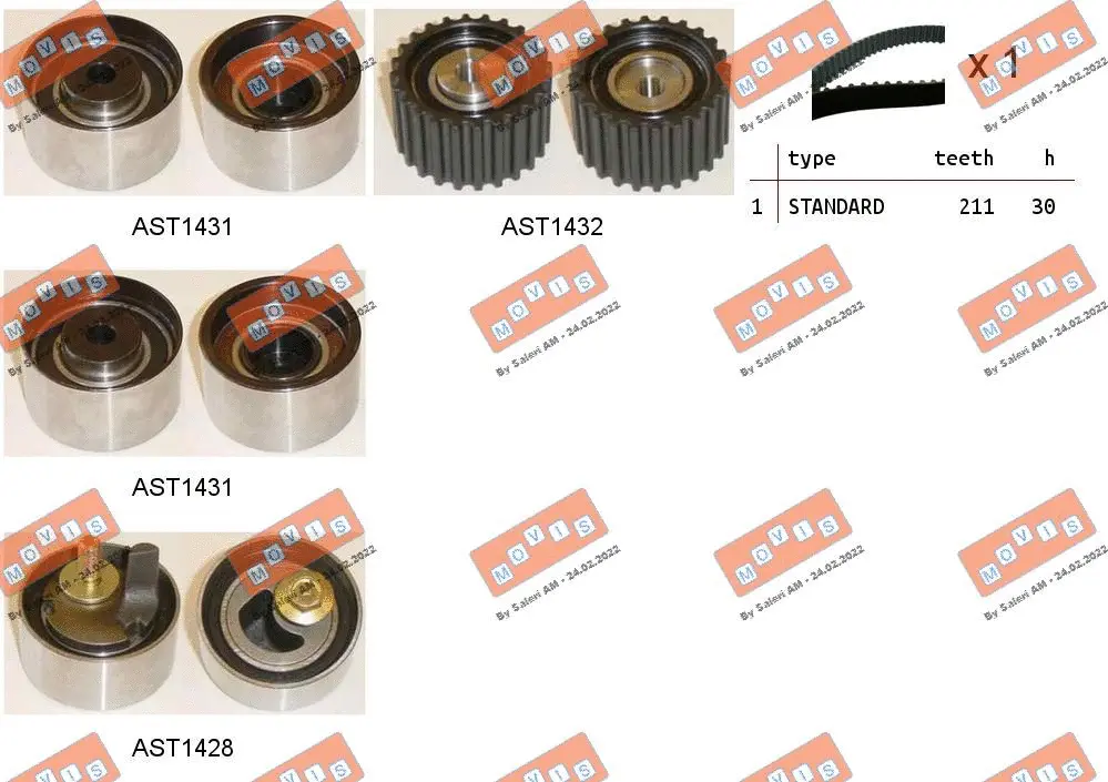 Timing Belt Kit (ASTK0993)