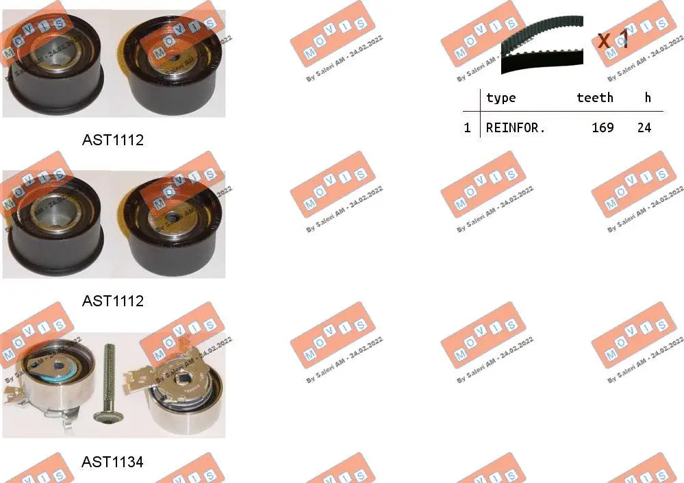 Timing Belt Kit (ASTK0830)