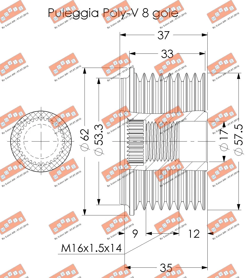 Alternator Freewheel Clutch