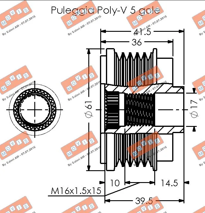 Alternator Freewheel Clutch