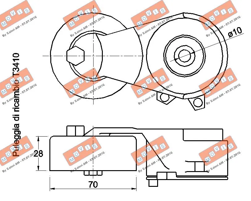Belt Tensioner, V-ribbed belt