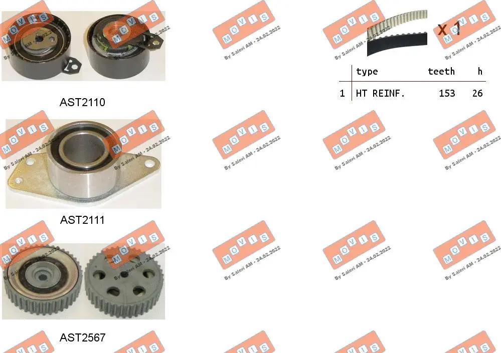 Timing Belt Kit (ASTK1139)