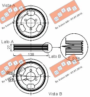 Belt Pulley, crankshaft