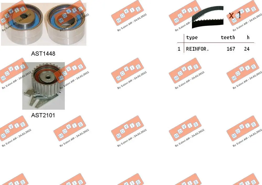Timing Belt Kit (ASTK0899)