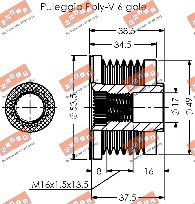 Alternator Freewheel Clutch