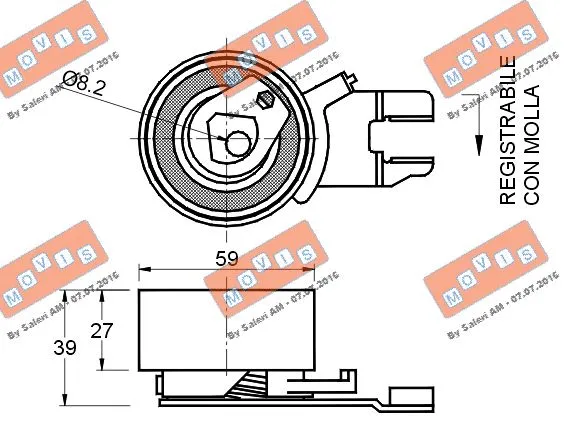Tensioner Pulley, timing belt
