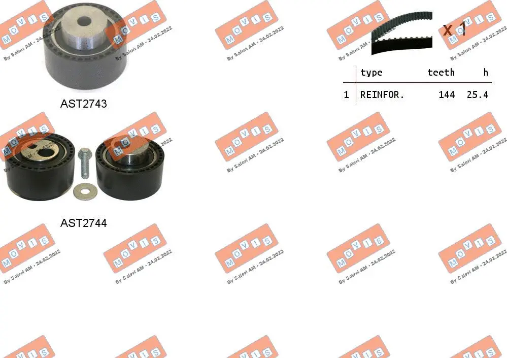 Timing Belt Kit (ASTK1084)