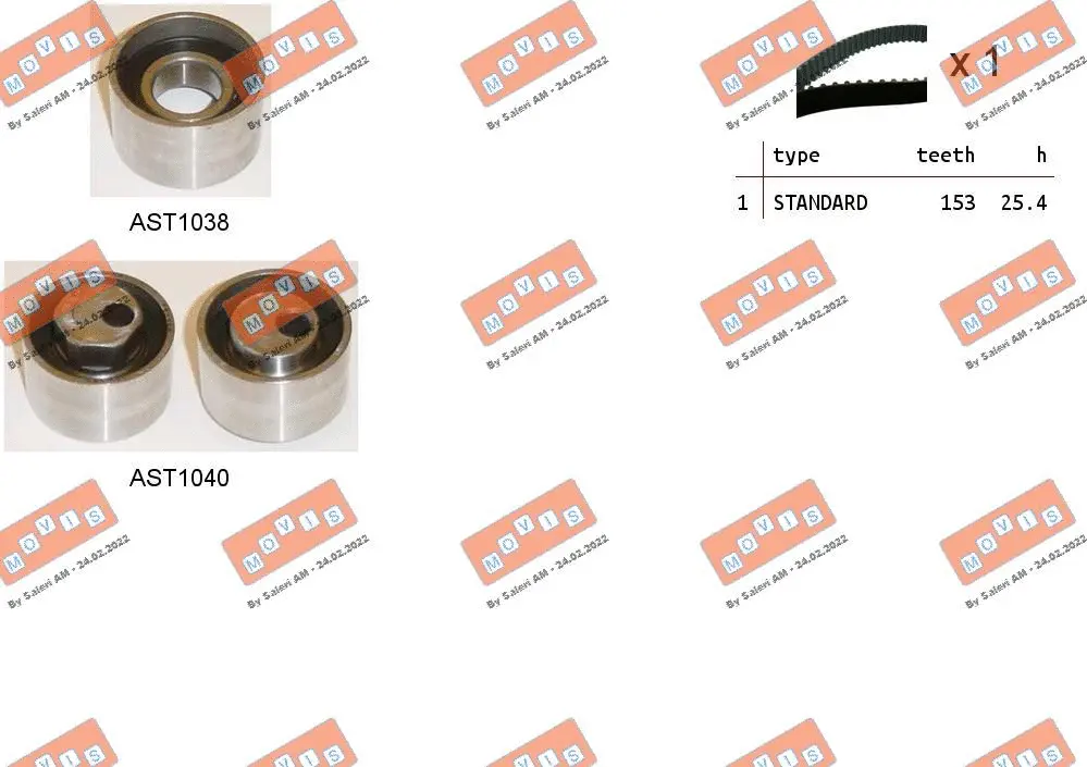 Timing Belt Kit (ASTK0968)