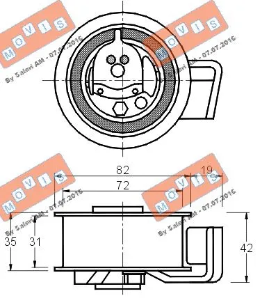 Tensioner Pulley, timing belt