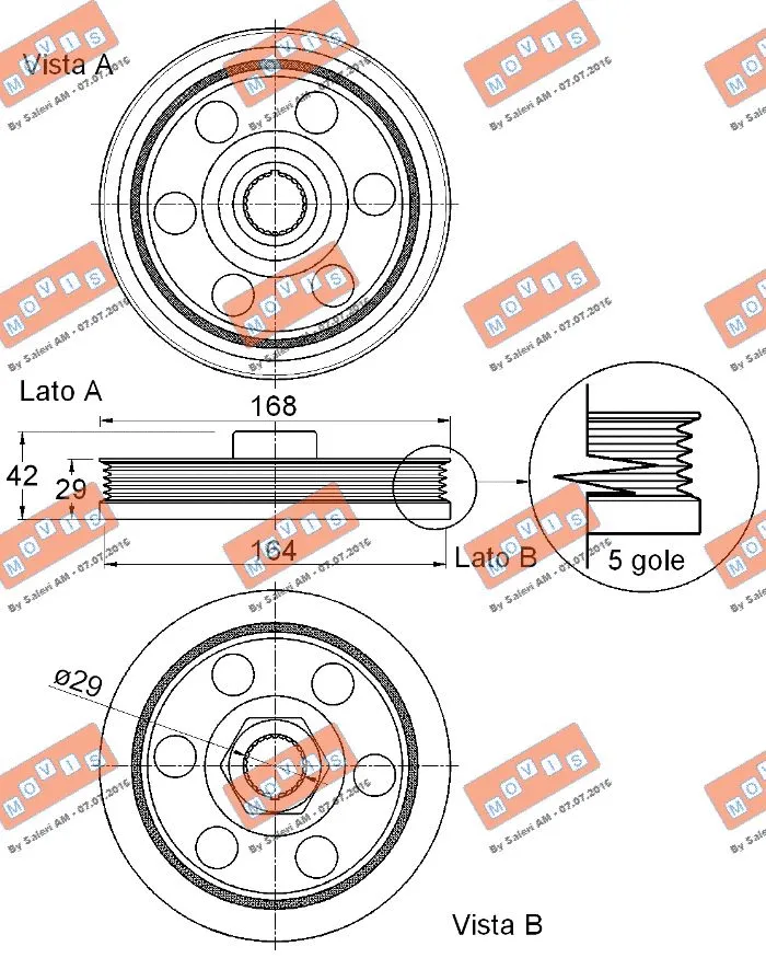 Belt Pulley, crankshaft