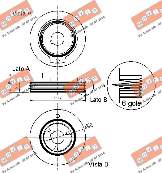 Belt Pulley, crankshaft