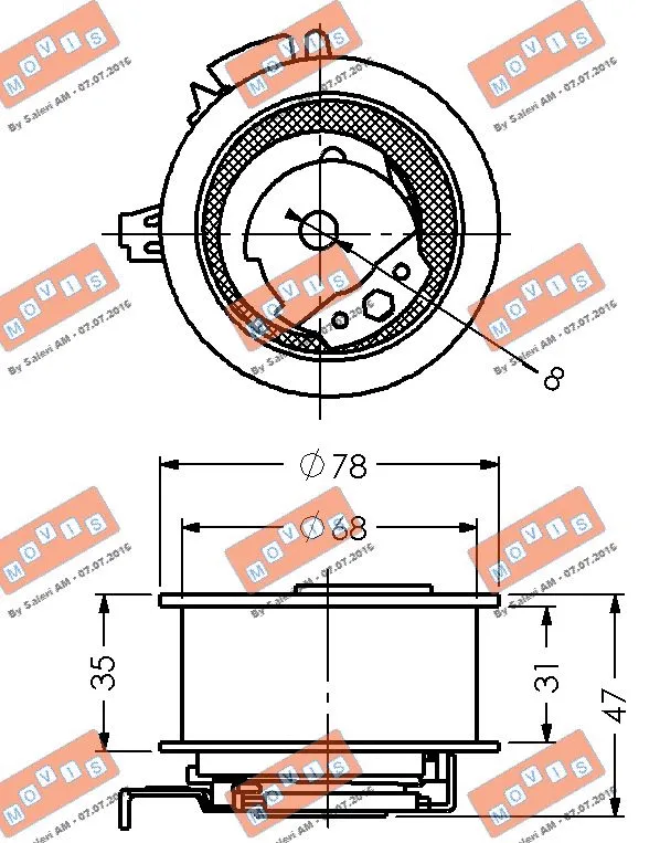 Tensioner Pulley, timing belt