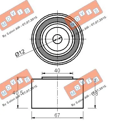 Deflection/Guide Pulley, timing belt