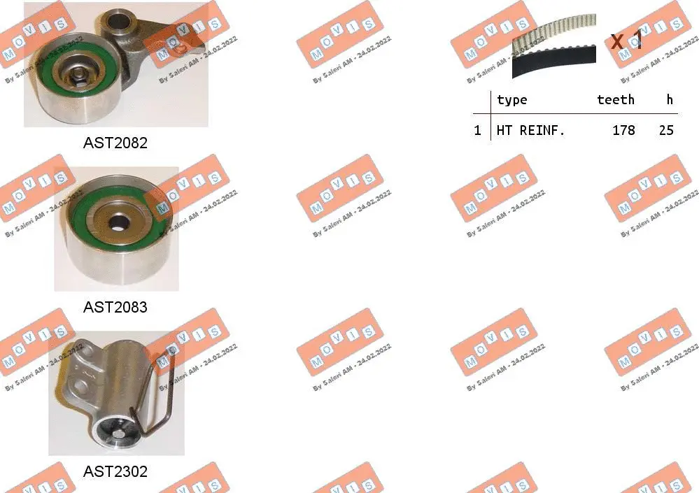 Timing Belt Kit (ASTK0956C)