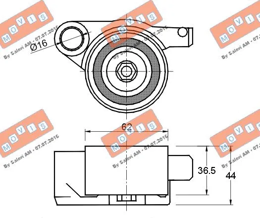 Tensioner Pulley, timing belt