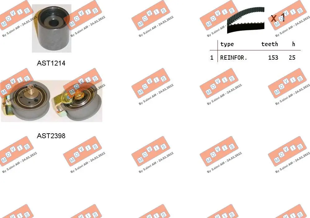 Timing Belt Kit (ASTK0911)