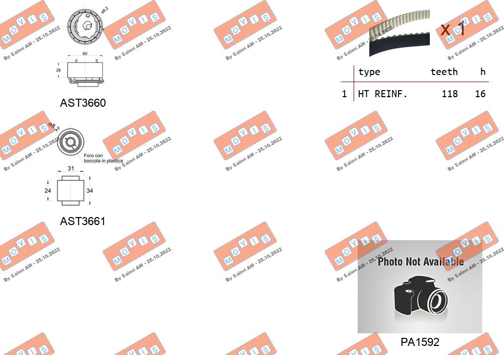 Water Pump & Timing Belt Kit