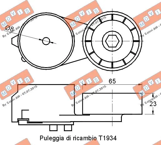 Belt Tensioner, V-ribbed belt