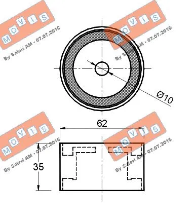 Deflection/Guide Pulley, timing belt