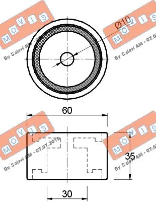 Deflection/Guide Pulley, timing belt
