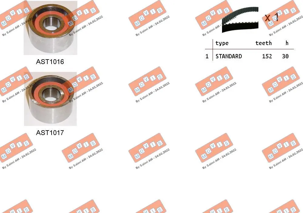 Timing Belt Kit (ASTK0852)