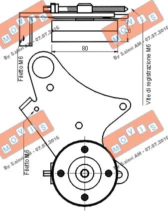 Belt Tensioner, V-ribbed belt