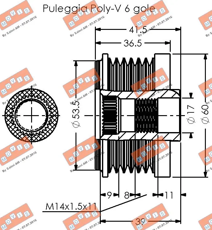 Alternator Freewheel Clutch