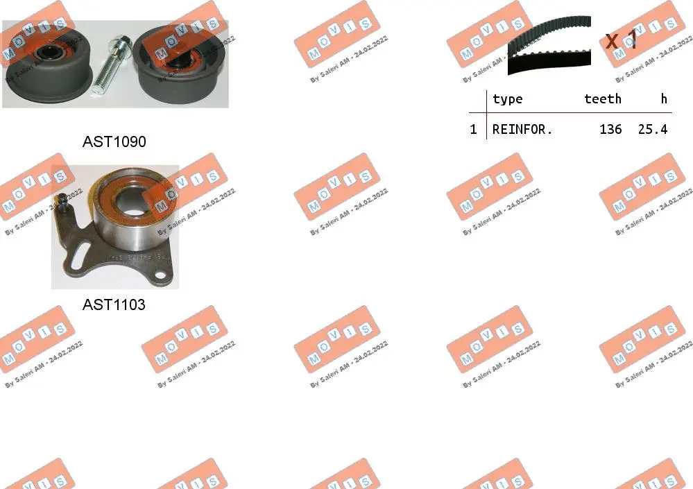 Timing Belt Kit (ASTK0987)