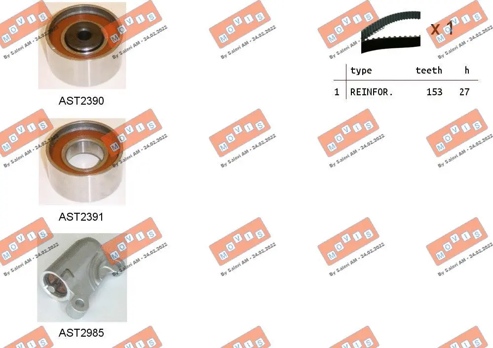 Timing Belt Kit (ASTK1098C)