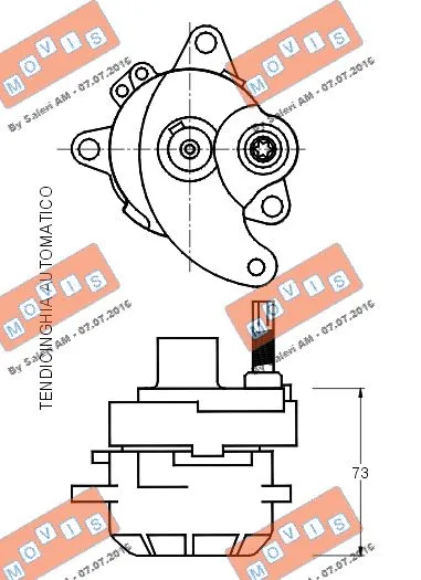 Belt Tensioner, V-ribbed belt