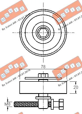 Belt Tensioner, V-ribbed belt