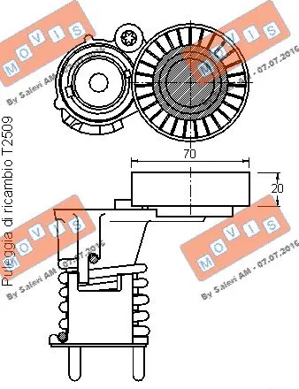 Belt Tensioner, V-ribbed belt
