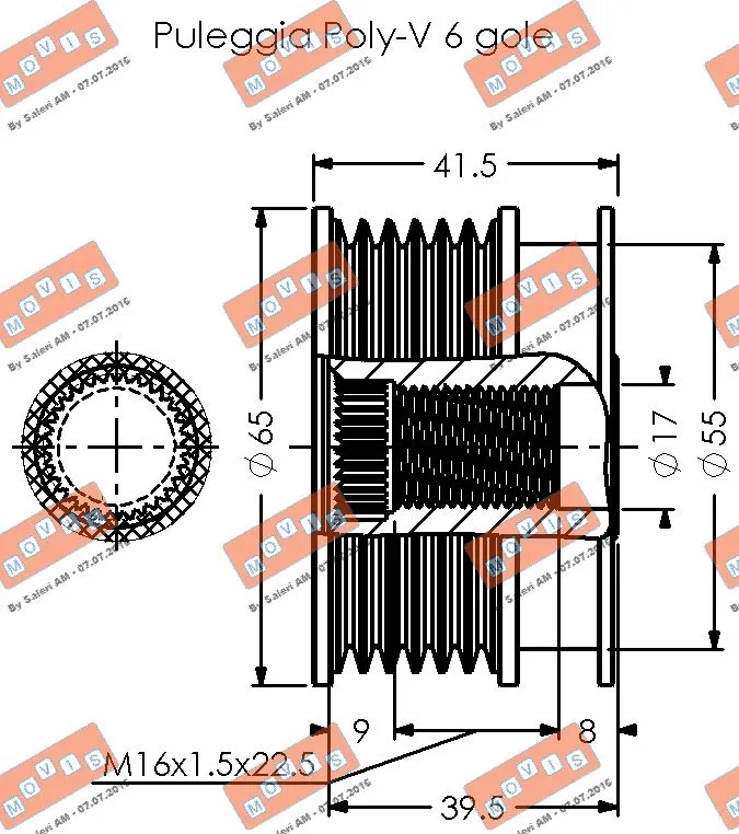 Alternator Freewheel Clutch