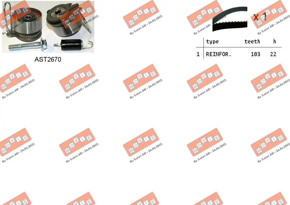 Timing Belt Kit (ASTK1196)