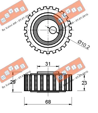 Tensioner Pulley, timing belt