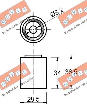 Deflection/Guide Pulley, timing belt