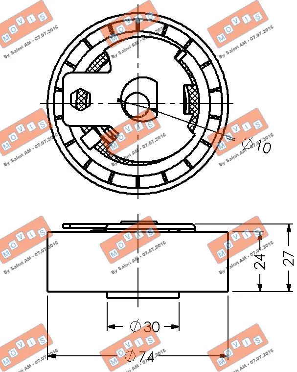 Tensioner Pulley, timing belt